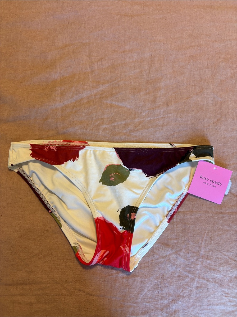 NWT Kate Spade Just Rosy Bikini Bottom Size Medium
